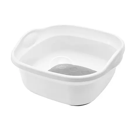 Addis Premium Soft Touch Washing Up Bowl, 31.5L - White & Grey