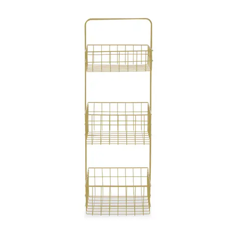 Maison by Premier Three Tier Gold Finish Storage Caddy