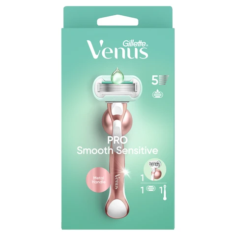Gillette Venus Pro Smooth Sensitive Women's Razor, 1 Refill Cartridge