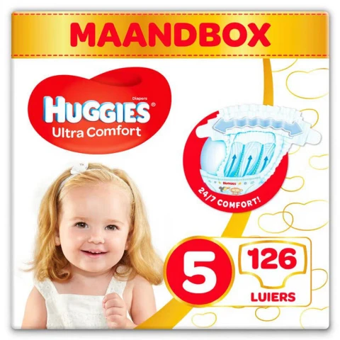 Huggies Diapers Size 5 126 St (3 X 42) Size 5