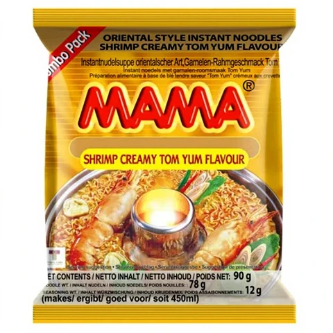 MAMA Instant-Nudeln Garnelen Cremig Tom Yum 90g