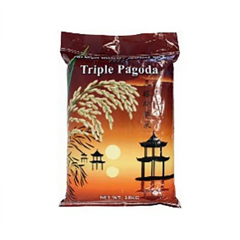 Triple Pagoda Riz Jasmin à grain long - 18 kg