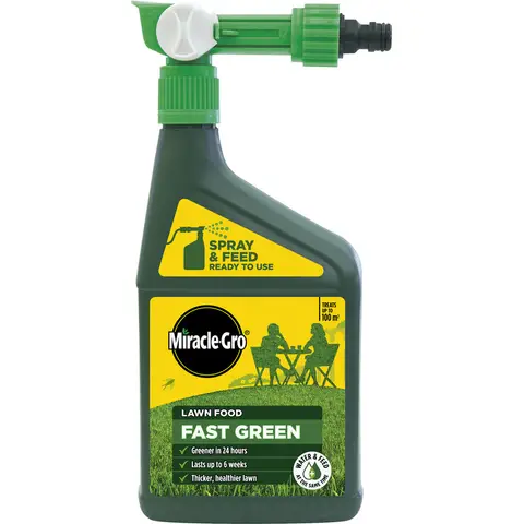 Miracle-Gro Fast Green Spray and Feed Lawn Feed 1l