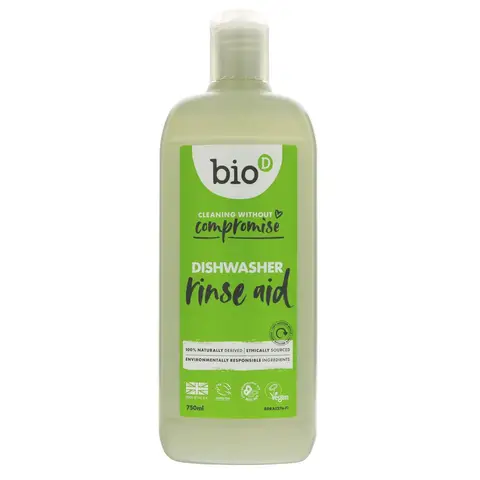 Bio D Dishwasher Rinse Aid Suitable for all dishwashers 750ml