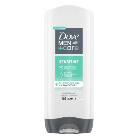 Dove Men+Care  3-in-1 Hair, Body and Face Wash Sensitive 400ml