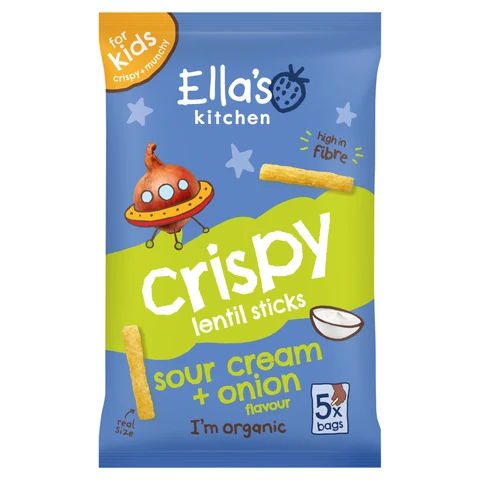 Ella's Kitchen Veg Sticks Sour Cream Onion  3+ Years  5 x 10g