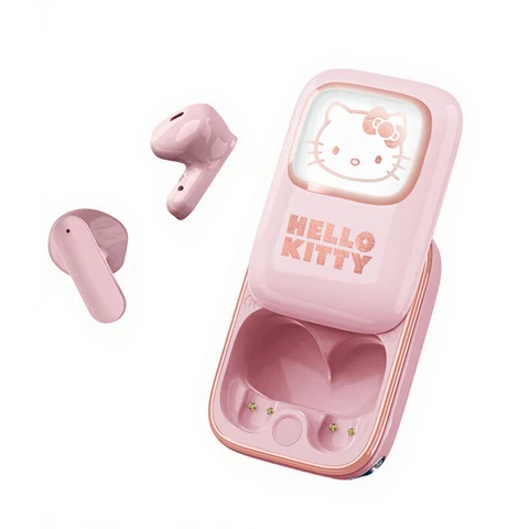Hello Kitty Slide case Led Light Up - TWS earpods For Kids Hello Kitty