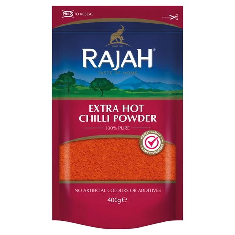 Rajah Spices Extra Hot Chilli Powder 400G
