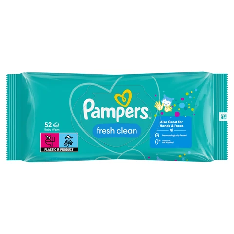 Pampers Fresh Clean Baby Wipes 52 Wipes