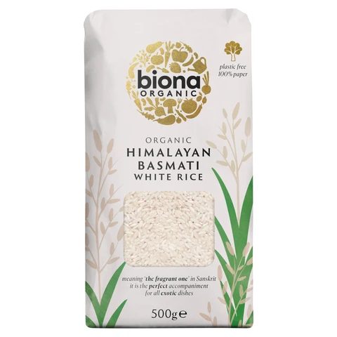 Biona Organic Basmati Rice White 500g
