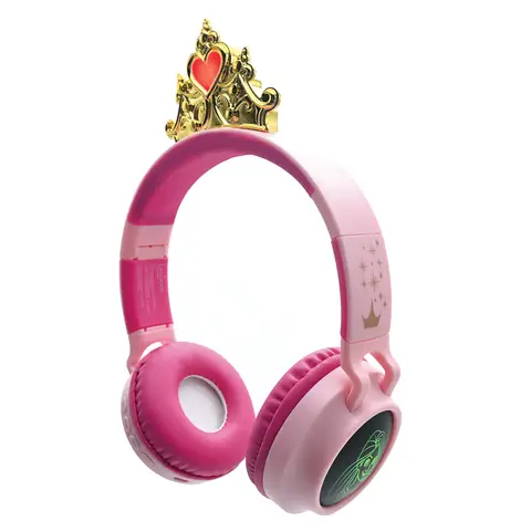 Disney Princess - 3D 2-in-1 Bluetooth Wireless or Wired Mode Kids Headphones