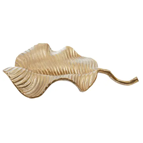 Fifty Five South Decorative Dish Prato Leaf Gold