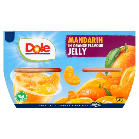 Dole Mandarins in Orange Jelly 4 x 123g