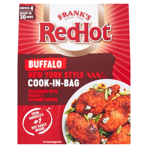 Frank's RedHot Buffalo New York Style Cook-In-Bag 25G
