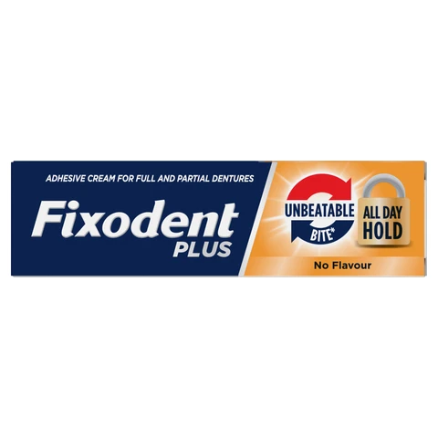Fixodent Plus Unbeatable Bite Denture Adhesive Flavour Free 40g