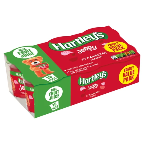 Hartley's Stawberry Jelly 6 x 125g