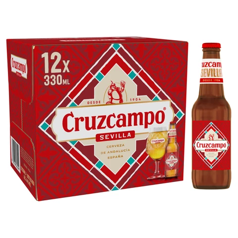 Cruzcampo 12 X 330ml (Abv 4.4% )