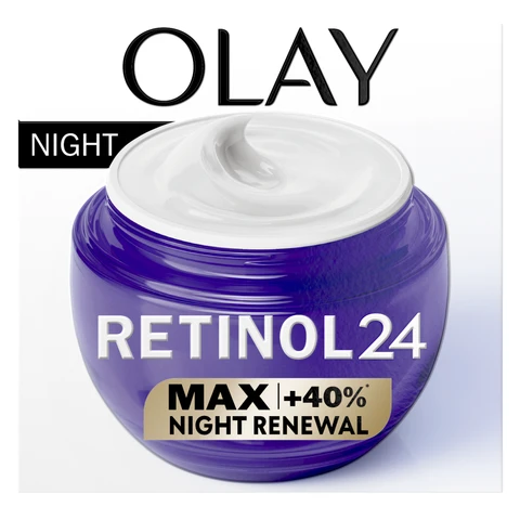 OLAY Retinol 24 MAX +40% Glycerin Night Cream Face Moisturiser Anti Ageing Skincare 50ml