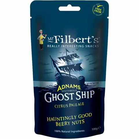 Mr Filbert's Adnams Ghost Ship Beery Peanuts 100g
