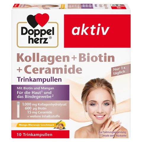 Doppelherz Kollagen+Biotin+Ceramide Ampullen 10 Ampullen