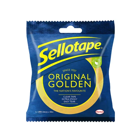 Sellotape Original Golden Tape 24mm x 50m