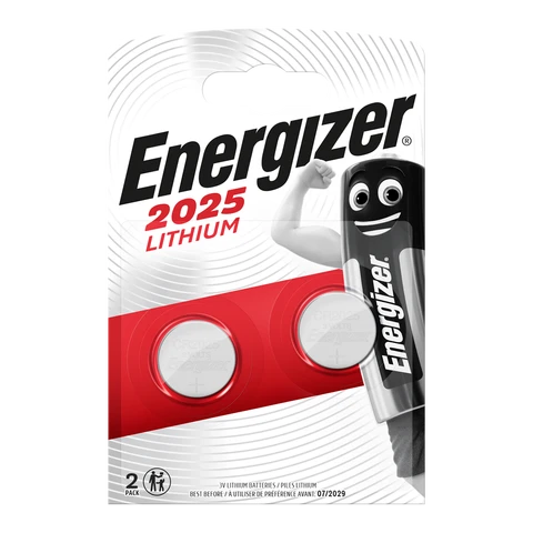Energizer CR2025 Lithium Coin Batteries – Pack of 2
