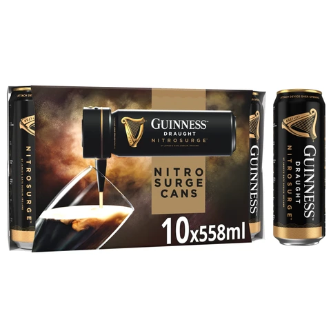 Guinness Nitrosurge 10 X 558ml (Abv 4.1%)