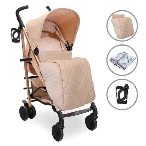 My Babiie MB51 Plus Stroller Rose Gold Blush