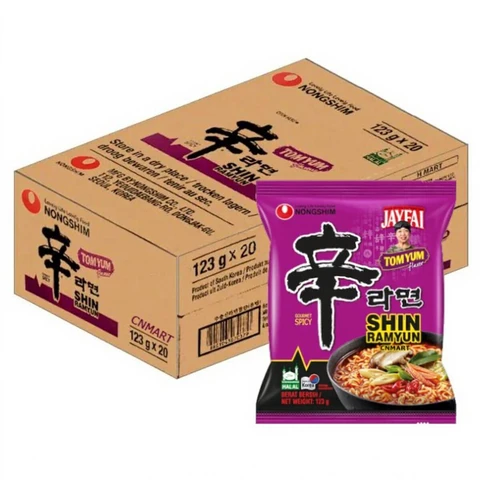 Nongshim Shin Ramyun Tomyum 123g x 20 Instant-Nudelbox
