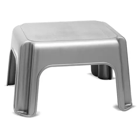Addis Step Stool - Metallic Silver