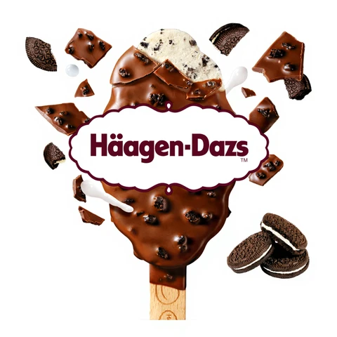 Häagen-Dazs 3 Crunchy Cookies & Cream Ice Cream Bars 192g
