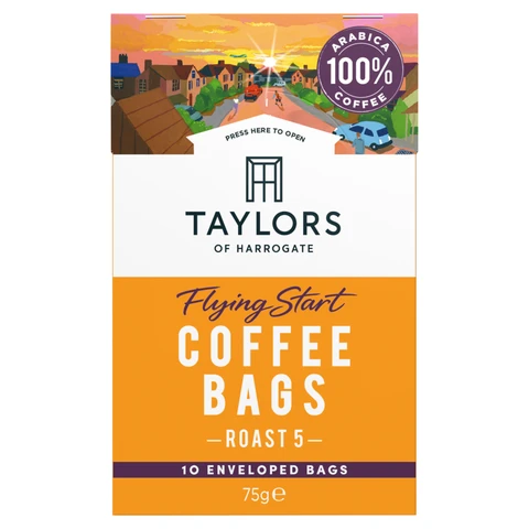 Taylors of Harrogate Flying Start Coffee Bags 75g