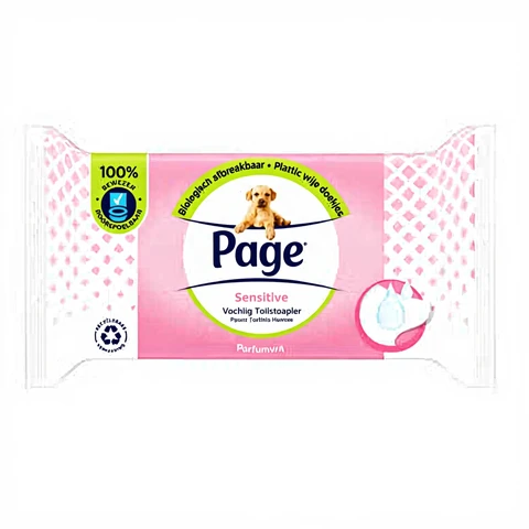 PAGE Sensitive - Moist Toilet Tissue - 38 pieces