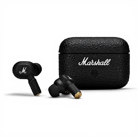 Marshall Motif II ANC Bluetooth Headphones with Active Noise Cancellation, 30 Hours Playtime, Black