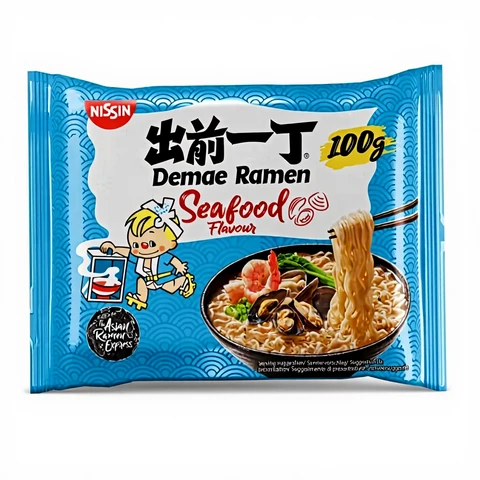 NISSIN Instant Demae Ramen Nudeln meeresfrüchte, 100 g