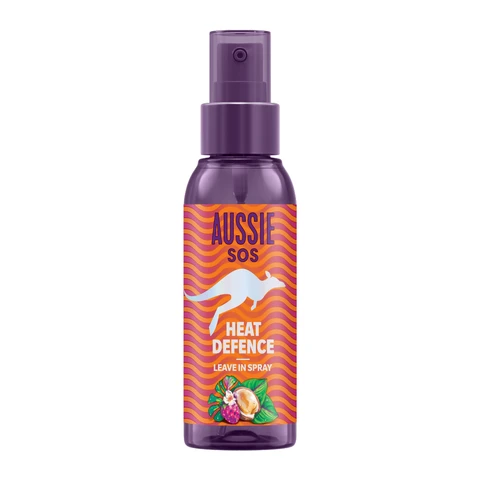 Aussie SOS Heat Defence Leave In Spray For Heat Protection & 100 Hours Of Hydration 100ml