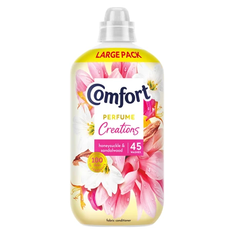 Comfort Perfume Creations Fabric Conditioner, Honeysuckle & Sandalwood, 45 Washes, 1.35l