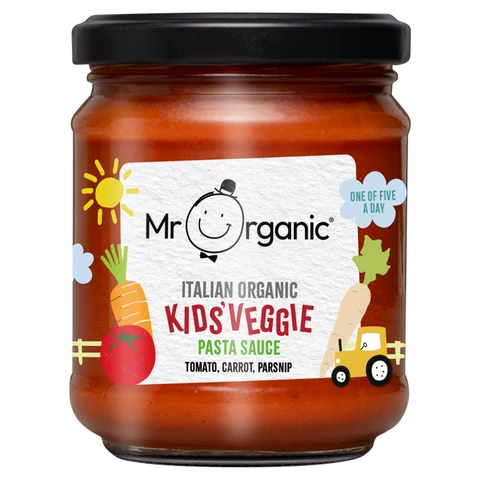 Mr Organic Italian Organic Tomato, Carrot, Parsnip Kids Veggie Pasta Sauce 200g