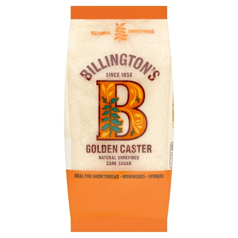 Billington's Golden Caster Natural Unrefined Cane Sugar 500g