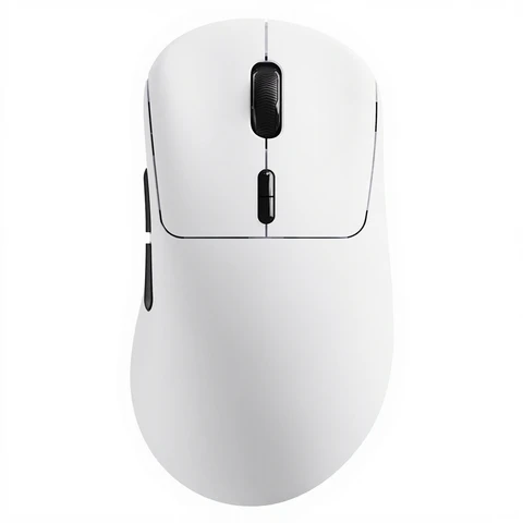 Rapoo VT3 Kabellose Gaming-Maus, echte 8K-Abtastrate, 53 g leicht, bis zu 750 Stunden Akkulaufzeit, Nordic nRF54L15 MCU, 100 Millionen Anschläge, 10 programmierbare Tasten, Makrofunktion – Weiß