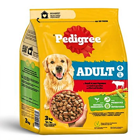 Pedigree Beutel Adult mit Rind & Gemüse 3 kg