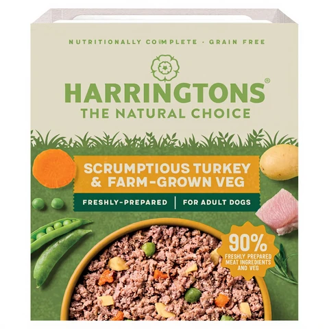 Harringtons Scrumptious Turkey & Farm-Grown Veg for Adult Dogs 400g