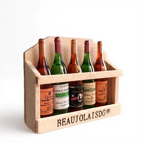 Evershine Mini Wine Bottle Set Refrigerator Magnet with Box Random Shipment