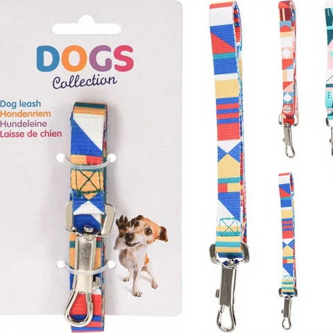 Dogs Collection Haustierleine für kleine Hunde und Welpen bis 25kg Größe S 120cm zufällige Farbe