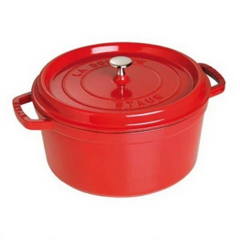 Staub Cocotte Gusseisen-Schmortopf mit Deckel – 24 cm – 3,8 L
