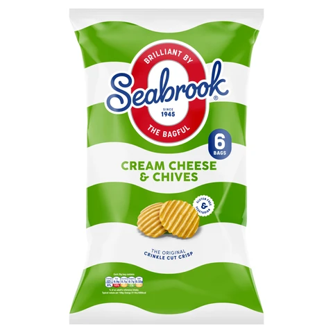 Seabrook Cream Cheese & Chives 6 × 25g