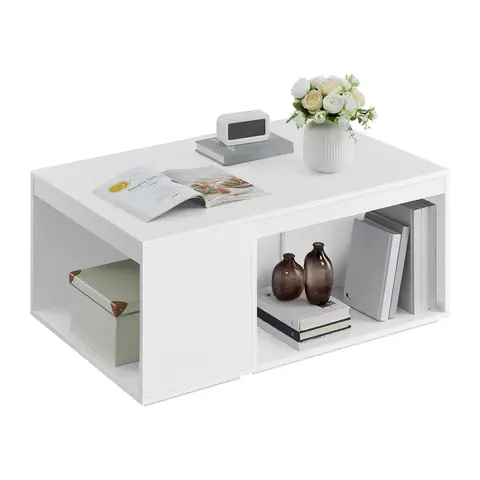 VASAGLE Coffee Tables Customisable White 1 Set