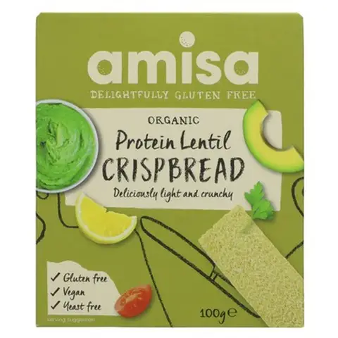 Amisa Protein Lentil Crispbread 100g