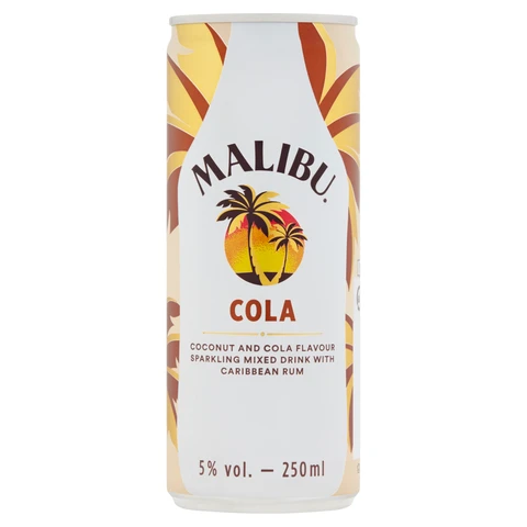 Malibu & Cola 5% 250ml Can