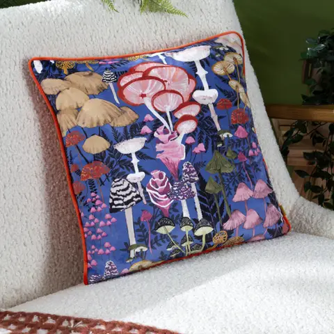 Furn Cushion Amanita Square Blue 43x43cm